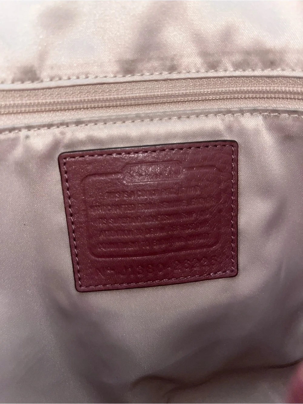 Coach Leather Tote in Dusty Rose